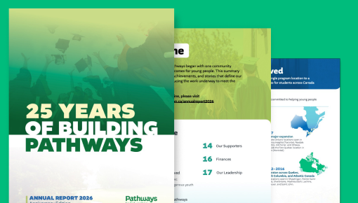 Pathways to Education Annual Report 2026 — 25 Years of Building Pathways, Anniversary Edition PDF preview